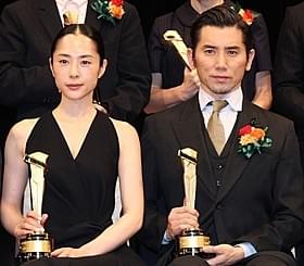 主演女優賞の深津絵里と助演男優賞の本木雅弘「母と暮せば」