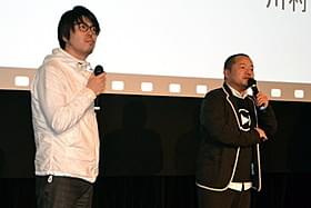舞台挨拶に立った大根仁監督と川村元気氏「バクマン。」
