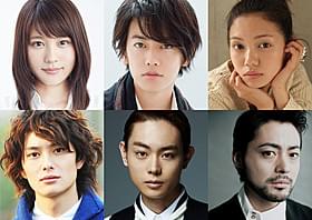 「何者」に出演する(上段左から)有村架純、佐藤健、 二階堂ふみ、岡田将生、菅田将暉、山田孝之「何者」