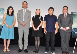 乗客だった出口適氏(左から2人目)「ハドソン川の奇跡」